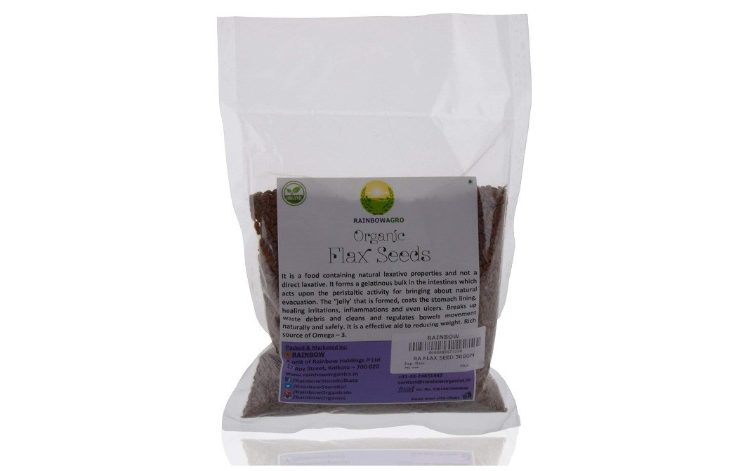 Rainbowagro Organic Flax Seeds    Pack  200 grams